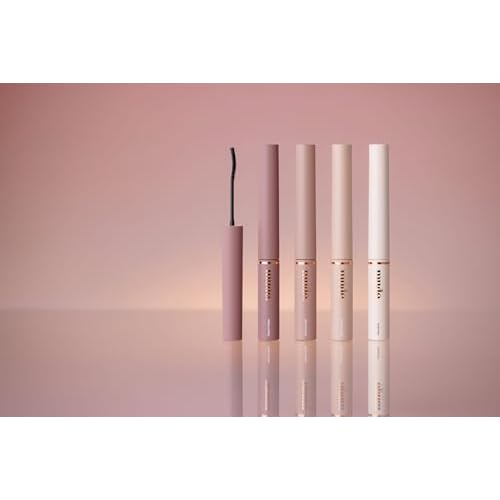 mude Inspire Skinny Curling & Multi-Fixer Volumizing Curling Thin Wand Mascara for Precise Appplication Dramatic Lashes Smudge-Proof Water-Proof Stays on All Day (04 Clear Black)