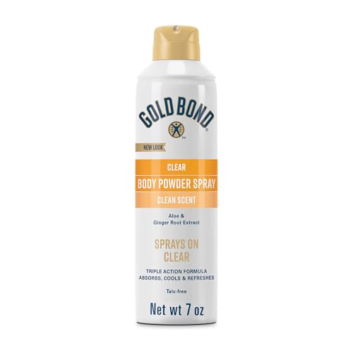 Clear Invisible Body Powder Spray - Talc-Free Deodorant, 7 oz