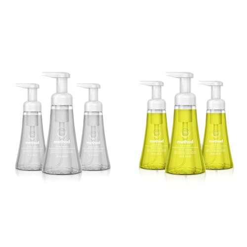 Method Foaming Hand Soap, Sweet Water and Lemon Mint Scents, Paraben and Phthalate Free, Biodegradable Formula, 10 fl oz (Pack of 3)