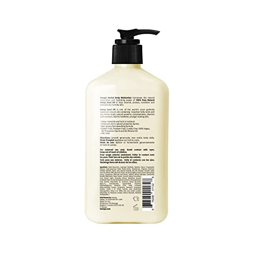 Hempz Age Defying Body Moisturizer,17 Fl Oz,Bundle-Daily Herbal Moisturizer,Shea Butter Anti-Aging-Body,Hemp Extract Lotion-Skin Care Products, 100% Pure Organic Hemp Seed Oil,2 Count (Pack of 2)