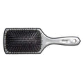 Diane Small Cushion Paddle Brush, 13-Row, Ideal for Medium to Thick Hair, Detangling and Smoothing, Silver