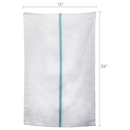 Diane 100% Cotton Barber Towels - 15"x26" Soft White Salon Towels (12 Pack)
