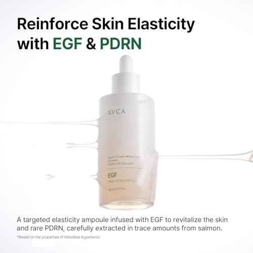 AVCA EGF & PDRN Lifting Serum 100ml(3.38 fl. oz) ? Firming & Elasticity Support with Hydrolyzed Collagen + Panthenol, Improves Look of Fine Lines, K-Beauty