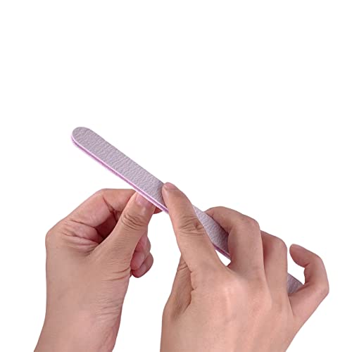 50 Pcs Double-Sided Nail Files - 100/180 Grit Emery Boards for Acrylic & Natural Nails