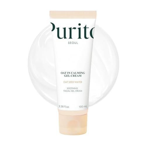 PURITO Oat Calming Gel Cream for Sensitive Skin - 3.38 fl oz, Vegan & Fragrance-Free