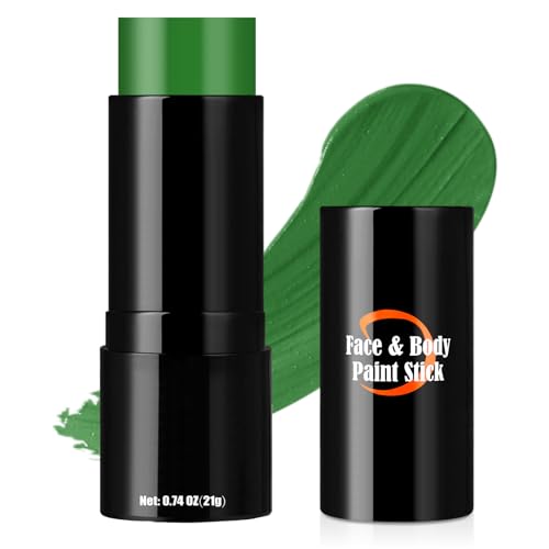 Drawdart Green Face Paint Stick - Full Coverage Hypoallergenic Makeup