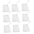 30-Piece Drawstring Soap Foaming Nets - White Mesh Bags