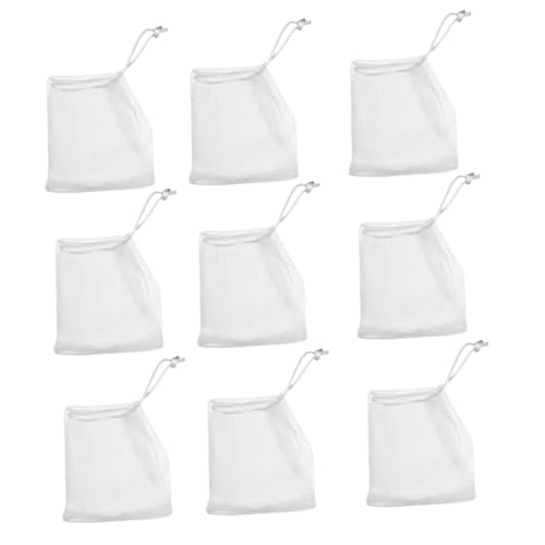30-Piece Drawstring Soap Foaming Nets - White Mesh Bags