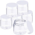 6-Pack 3 oz Clear Plastic Jars with Lids – Airtight & Leakproof