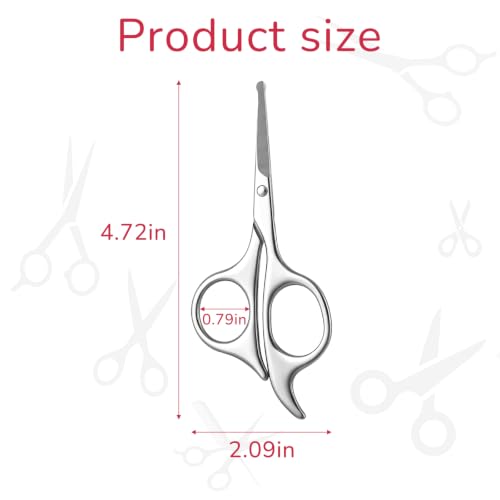 Women's Pubic Hair Scissors - Safe Rounded Tip Personal Grooming Tool