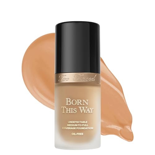 Too Faced Born This Way Natural Finish Longwear Liquid Foundation, 1.01 fl. oz., Warm Beige