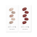 ohora Semi Cured Gel Nail Set of 2 (N Carmel & N Brick) - Professional Salon-Quality Nail Care