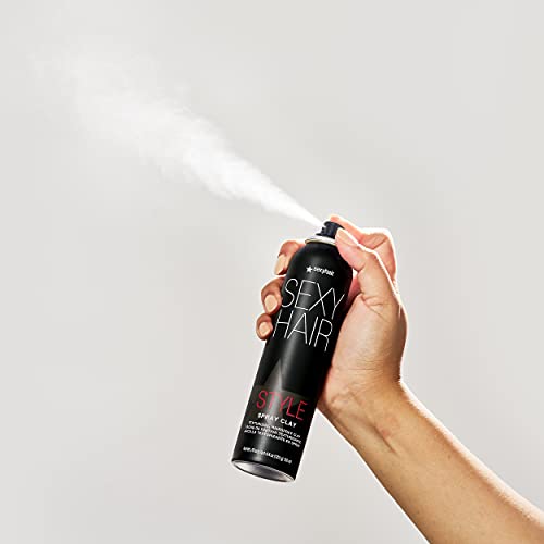 SexyHair Style Spray Clay Texturizing Hairspray Clay, 4.4 Oz | All Over Texture | Matte Finish | All Hair Types