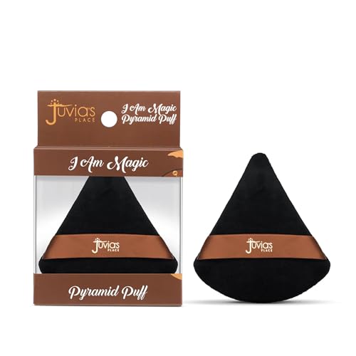 Juvia¡¯s Place I Am Magic Pyramid Puff - Small - Triangle Makeup Powder Puff - Setting & Baking the Makeup Base for Flawless Airbrushed Finish - Ideal for Precision Touch Ups Blotting & Sculpted Finish