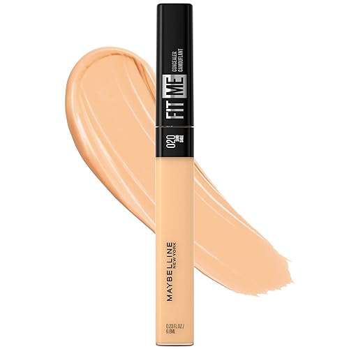 Maybelline New York Fit Me Liquid Concealer Makeup, Natural Coverage, Lightweight, Conceals, Covers Oil-Free, Sand, 1 Count (Packaging May Vary)