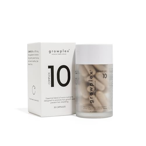 GROWPLEX Complex10 Hair Support Supplement – Biotin & Collagen, 30 Capsules