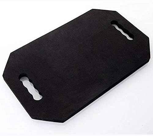 Rimoleur Large Rectangular Hand Mirror with Double Handle, Salon-Grade, Black Foam Frame, 16"L x 9.8"W, Floor Mount, Modern Style