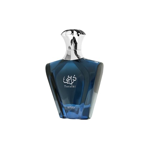Afnan Turathi Blue Eau de Parfum for Men, 3.0 Fl. Oz