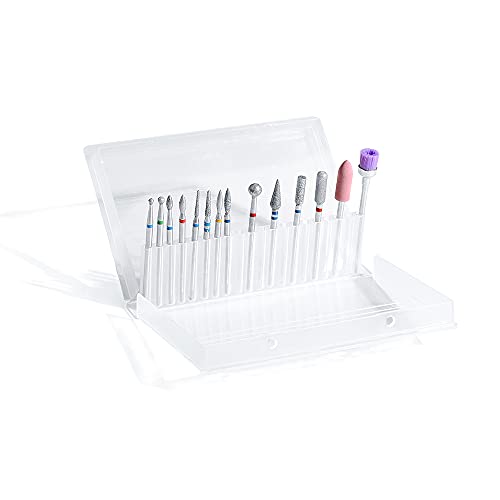 14-Piece Nail Drill Bits Set for Acrylic & Gel Nails