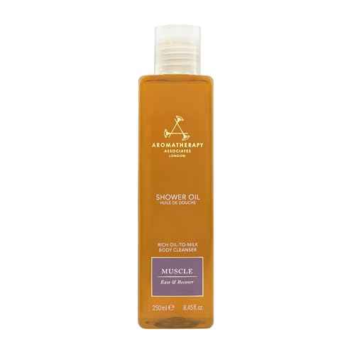 Aromatherapy Associates De-Stress Muscle Shower Oil. Powerful Blend of Rosemary, Ginger and Black Pepper Essential Oils to Soothe and Heal the Body (8.45 fl oz)