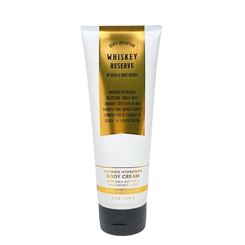 Bath & Body Works - Whiskey Reserve ? For Men - 3 pc Bundle - 3-in-1 Hair, Face & Body Wash, Deodorizing Body Spray and Ultimate Hydration Body Cream ? 2021