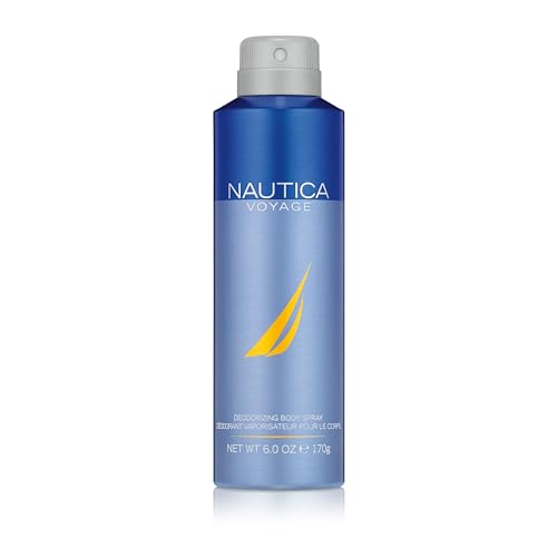 Nautica Voyage Deodorant Body Spray for Men - Fresh Scent, 6 fl oz