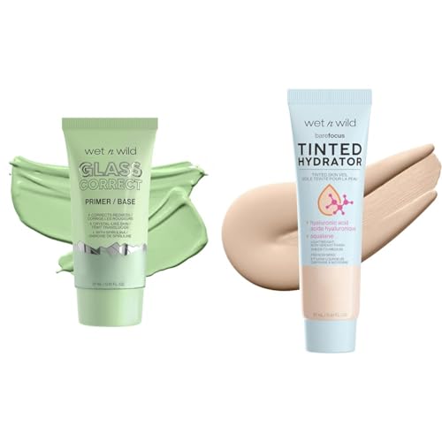 Wet n Wild Prime Focus Glass Skin Primer & Tinted Hydrator Bundle