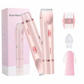 Bikini Trimmer for Women, 2 in 1 Electric Razors for Women - Double Head, Rechargeable, IPX7 Waterproof, Pain-Free Hair Removal for Facial, Body & Sensitive Areas with Ceramic Blades, Cordless