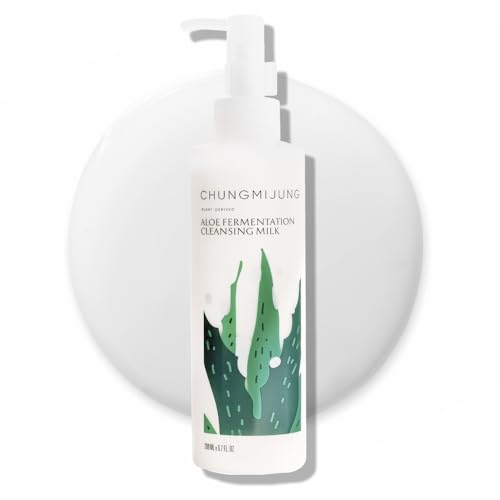 Aloe Fermentation Cleansing Milk, Hydrating Makeup Remover with Organic Aloe & Rice, Creamy Cleanser for Dry, Sensitive Skin, Supports Skin Barrier, Korean Skincare, 6.76 fl oz (200ml)