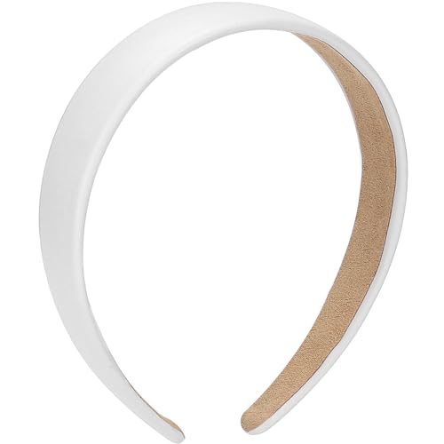 1 Inch PU Leather Padded Headband | Wide Hairband for Women