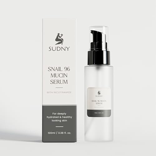 Snail Mucin 96% Repairing Essence with Niacinamide, Aloe Vera & Glycerin - Snail Mucin Serum to Hydrate & Repair Dull Skin & Fine Lines- Gentle Skincare Serums with Snail Serum for Everyday Care