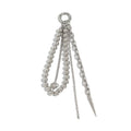 YIHONGYAN Design A03 Silver Heart Bag Charm & Keychain for Handbags & Backpacks