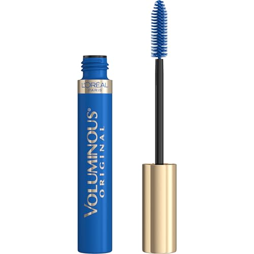 L'Oreal Paris Voluminous Blue Mascara 0.26 Fl Oz - Build & Lengthen, Washable