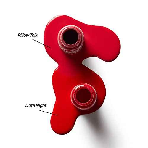 Perma Blend Berry Tattoo Ink Set for Permanent Makeup - Vegan Microblading Pigment & Tattoo Supplies for Lip Makeup - Includes Deep Red Date Night & Pink Pillow Talk Lip Blush (0.5 oz Each)