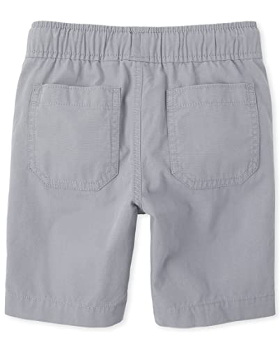 The Children's Place boys Pull On Jogger Shorts, Fin Gray, 5