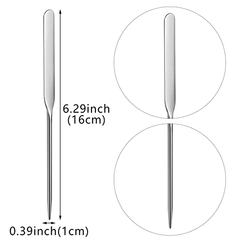 Stainless Steel Makeup Spatula 6-Pack - Foundation Mixer Tool