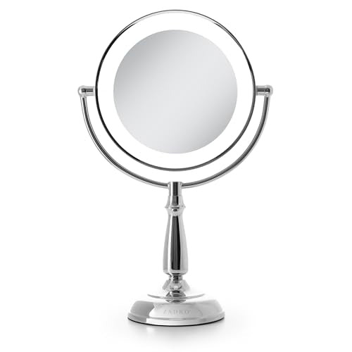 Zadro LED Makeup Mirror with Dimmable Touch Light & 5X Magnification