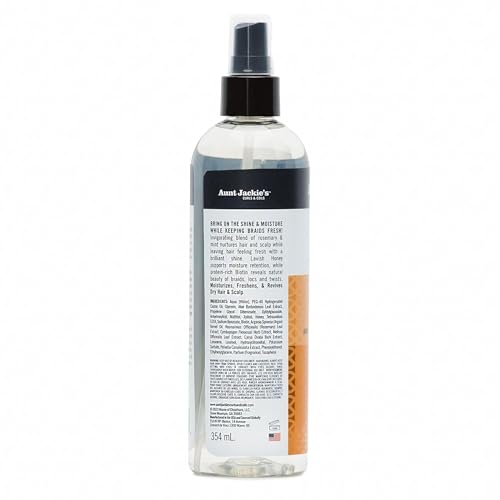Aunt Jackie's Award-Winning Braid + Twist Collection Oh So Strong Shine Boosting Moisturizer, 12 fl oz