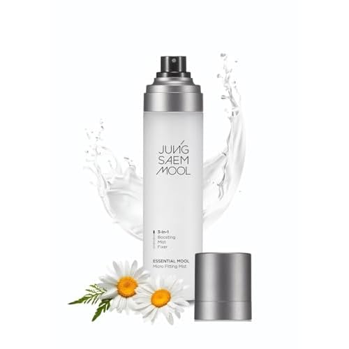 JUNG SAEM MOOL Essential Mool Micro Fitting Mist | Micro-Fine Setting Spray for Makeup & Hydrating Primer for Face with Thermal Spring Water, Long-Lasting Fix & Dewy Finish, Korean Makeup (4.06 Fl Oz)