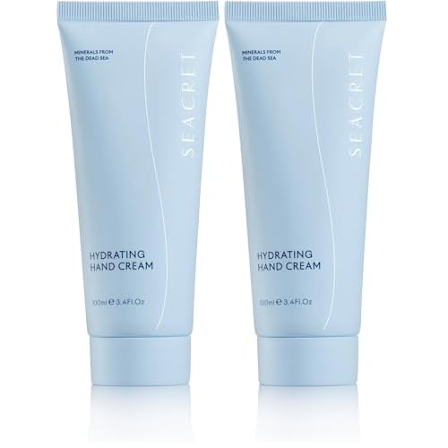 SEACRET Minerals Hand Cream, From The Dead Sea, Shea Butter Deeply Hydrates, Peony Scent, 5.1 Fl Oz / 145 ml