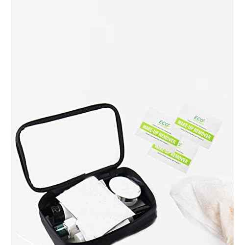 ECO amenities Makeup Remover Wipes Aloe Vera & Vitamin E - 540 Count Individually Wrapped Packets - Unscented Fabric Face Cleansing - Bulk Makeup Wipes for Hotels & Motels