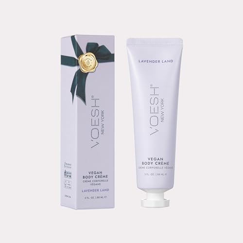 VOESH Vegan Body Creme - Skin Moisturing Cream, K-Beauty Korean Skincare, Lavender Land - 3oz