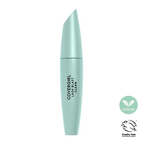 CoverGirl Lash Blast Clean Volume Mascara, Vegan Formula, Volumizing, Smudge-Proof, Very Black, 1 Count