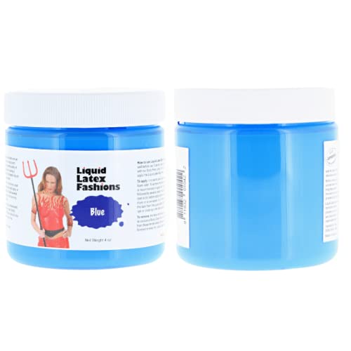 Liquid Latex Blue Body Paint 4 Oz - Cosplay Makeup
