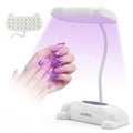 JIUWIIL 48W UV LED Nail Lamp with 24 Beads & Gooseneck