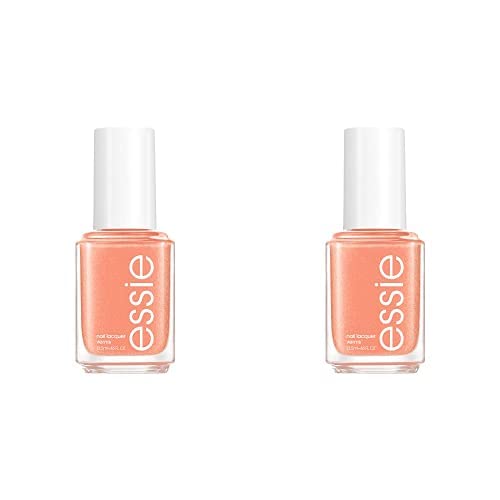 essie Nail Polish, Glossy Shine Shimmering Peach, Reach New Heights, 0.46 Ounce (Pack of 2)