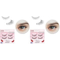 KISS False Eyelashes Sultry, 2 Pairs, Reusable | Lightweight & Comfortable | Tapered End Technology | Cruelty-Free | Contact Lens Friendly