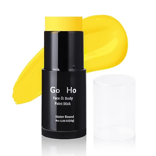 Yellow Face Paint Stick - Washable Cream Makeup for Halloween