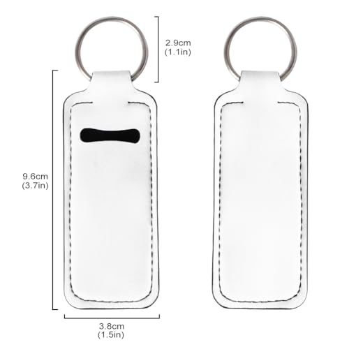 Chapstick Holder Keychain Set of 5 - Neoprene Lip Balm
