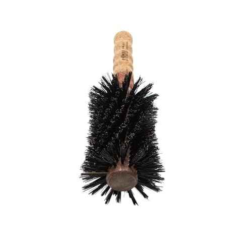 Ibiza Hair Boar Bristle Concave Barrel Brush (RLX Series) | Reinforced Swirled Bristles & Cork Handle | Contours to the Head Shape | Adds Shine | Ideal for All Hair Types | Heat Resistant
